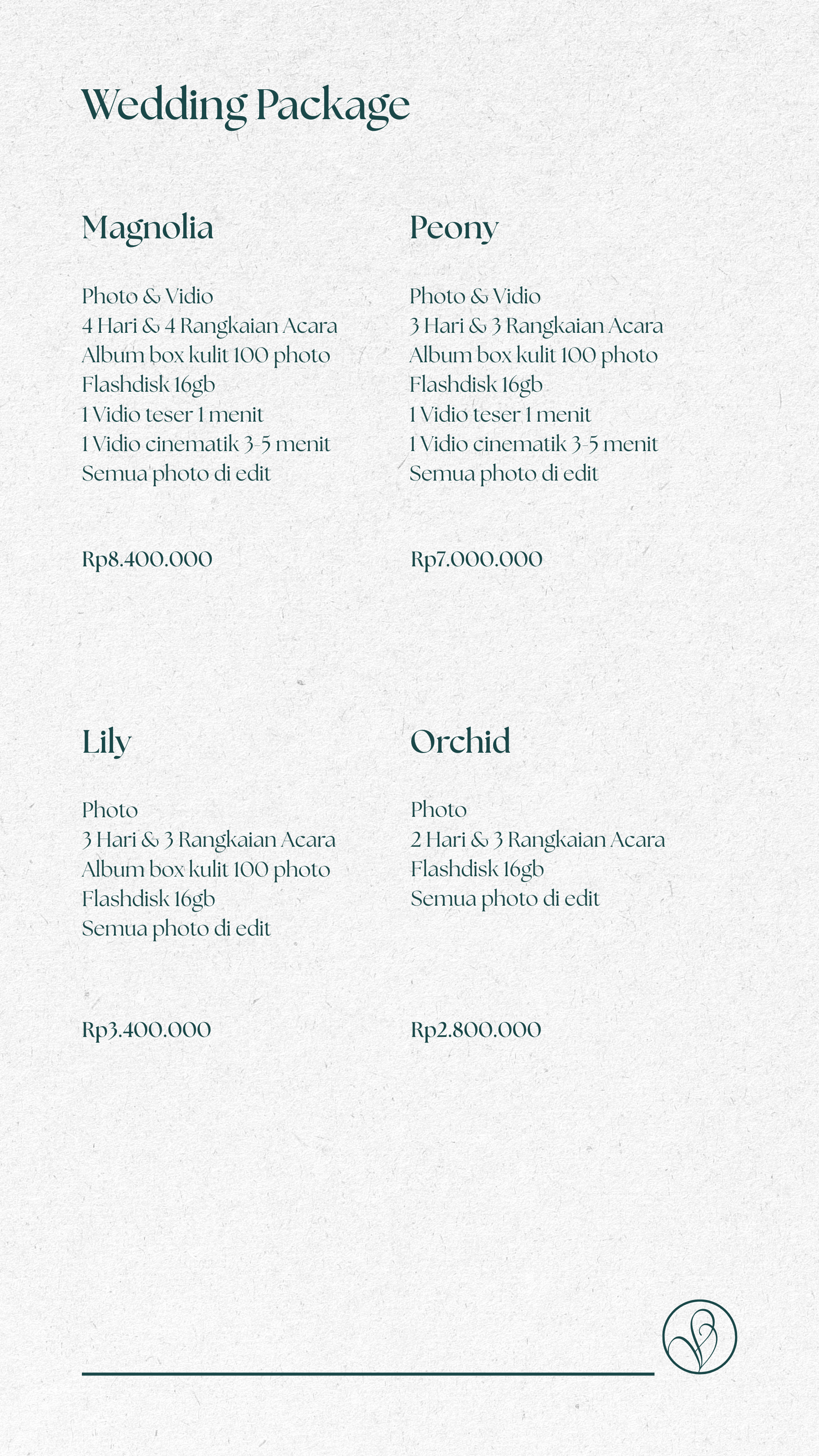 Price List